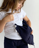 t-shirty dla dziewczynki T-shirt dziecięcy Premium Logo karmelowe 3