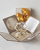 kartki scrapbooking 50 rocznica ślubu, złote gody, exploding box, kartka 3d 2