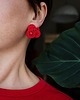 kolczyki soutache Czerwone kolczyki sutasz 2