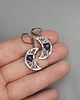 kolczyki wire wrapping Kolczyki księżyce ametyst wire wrapping 3
