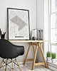 plakaty Washington mapa plakat  50x70 cm / A3 / A4 1