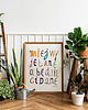 plakaty Plakat typograficzny MIEJ WY*EBANE A BĘDZIE CI DANE grafika afirmacja 1