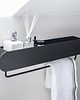 regały i półki Półka łazienkowa metalowa loftowa czarna 90 cm 7