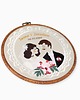 Ślub - inne Personalizowana pamiątka ślubna/rocznicowa, haft w oprawie vintage 3