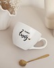kubki Biały Kubek Porcelanowy 500 ml - Napis Na Zawsze Twój ze Złotym Sercem dla Pa 1