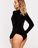 body damskie Body welurowe-czarne(M-648) 1