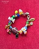 bransoletki ze szkła Lato tuż tuż. Urocza bransoletka kwiatowa w stylu boho handmade 4