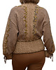 kardigany damskie Kardigan beżowy haftowany ręcznie, rozmiar L/XL 4