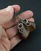 kolczyki wire wrapping Irsana - długie i delikatne kolczyki z agatami, wire-wrapping 2