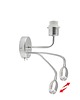 kinkiety 2-płomienny kinkiet LED do salonu i sypialni CAPRI GLAM w chromie 8