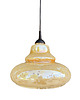 lampy wiszące Szklana opalizująca lampa wisząca, Narva Leuchen, Niemcy, lata 70. 3