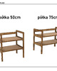regały i półki Regał z litego drewna z półkami  Mid Century Modern   styl retro 9