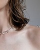 chokery Srebrny choker z przezroczystym kwarcem. Krople deszczu 3