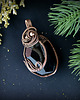 wisiory Agat z druzą wisiorek wire wrapping 3