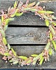 wianki Wianek z naturalnych, suszonych roślin na metalowej obręczy 3