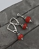 komplet biżuterii Komplet czerwień&szarość 1
