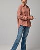 koszule damskie  Różowa wełniano-jedwabna koszula, DUSTY ROSE 8
