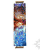 bransoletki ze szkła Ilúve - Celestial Snow Angel I, szeroka wyplatana bransoleta, beading 4