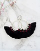 kolczyki chwosty  Kolczyki z chwostami Boho Big - Black 1
