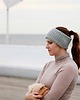 opaski do włosów Podwójnie ciepła szara opaska merino na mroźny wiatr 5