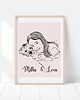 grafiki i ilustracje PORTRET Z PUPILEM  - plakat personalizowany 1