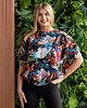 t-shirt damskie Dzianinowa kolorowa bluzka nietoperz uniwersalna 1