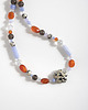 kolie Niebiesko-pomarańczowy naszyjnik z kamieni naturalnych 1