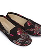 półbuty damskie Skórzane mokasyny Zapato model 001 czerwone kwiaty 1