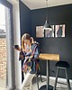 szlafroki damskie Szlafrok narzutka kimono krótkie w eleganckie pasy 1