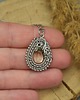 wisiory Wisiorek z cytrynem ze stali chirurgicznej wire wrapping cytryn 4