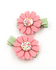 ozdoby do włosów dla dzieci Spinki do włosów różowe kwiatki Adele 4