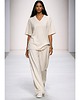 t-shirt damskie T-shirt ecru oversize YY500333 3