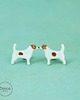 kolczyki ceramiczne Jack russell terrier mini- ceramiczne kolczyki 1