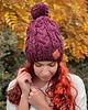 czapki damskie Czapka Handmade Joy Bordo 3