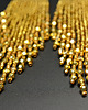 kolczyki szklane Skúfar II, złote "indiańskie" kolczyki, beading 4