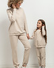komplety damskie Komplet spodni dresowych w typie jogger, model 38, jasnoszary 6