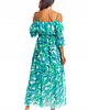 sukienki midi damskie Kobieca i elegancka sukienka - EXOTIC FLORA - 1