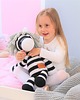 misie i maskotki Biało czarna handmade zebra w rozmiarze XL 6