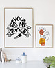 plakaty Plakat motywacyjny z napisem YOU ARE MY SPACE 1