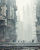 plakaty Futurystyczna Japonia, Cyberpunk - Plakat - Loft, Minimalizm 1