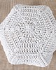 pufy do siedzenia Pufa Cosy Octan knitted biała 70cm dziergana 4
