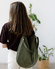torby na ramię Worek hobo z nubuku ekologicznego w kolorze oliwkowym 1