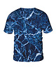 t-shirt damskie Damski T-shirt DR.CROW Marble Blue 1
