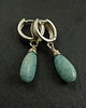 kolczyki wire wrapping Amazonit w srebrze - kolczyki 1
