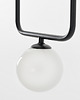 lampy wiszące Designerska lampa wisząca CATKIN  1 klosz szklana kulka 3