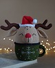 misie i maskotki Ozdoba Jeleń w kubku, Dekoracja świąteczna, Maskotka na prezent 3