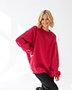 bluza bez kaptura damska Bluza Biggie Ciemny Róż 2