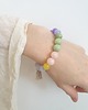 bransoletki z kamieni naturalnych Bransoletka SPRING z jadeitem, fiolet, róż, żółty, zieleń 2