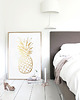 plakaty Plakat Ananas, Złoty Ananas, Błyszczący druk 1