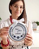 inne Folkowy obraz na ścianę z cytatem, tamborek ludowy z napisem 1